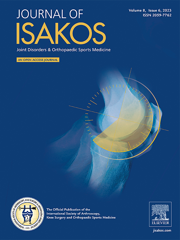 Go to journal home page - Journal of ISAKOS